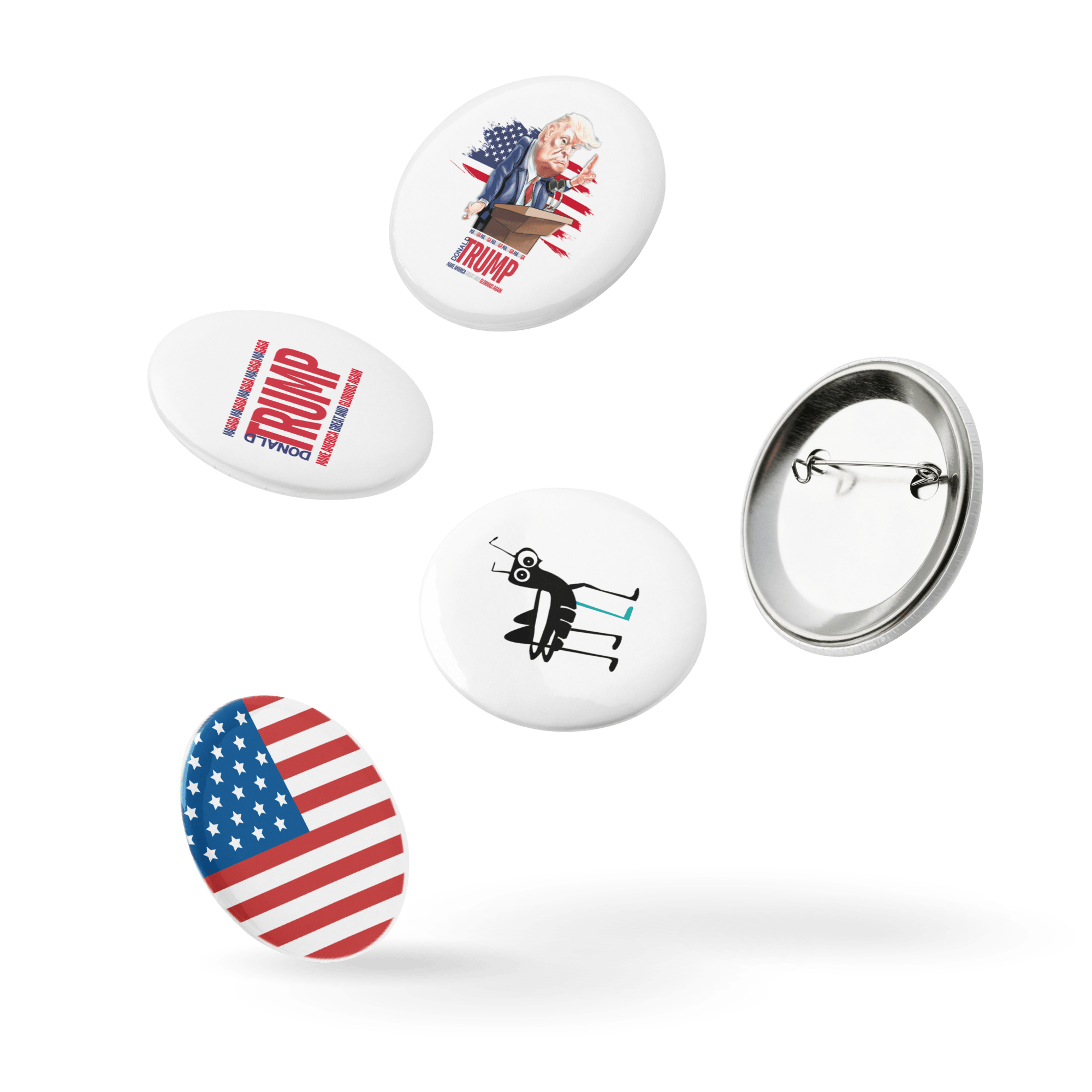 TRUMP | Set of pin buttons - ALTEREGOO